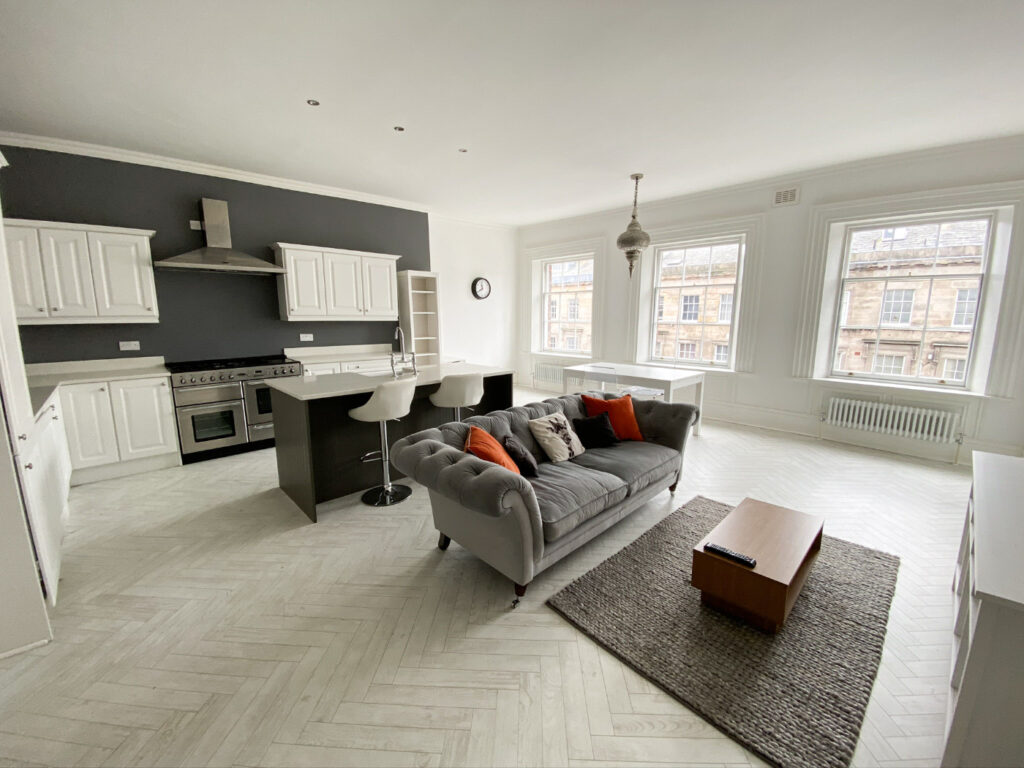 grey sofa
